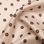 Beige and Bronze Silk Pocket Square