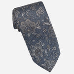 Denim Blue Handmade Italian Silk Tie