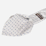 Grey Polka Dot Italian Handmade Silk Tie