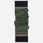 Italian Designer Men's Greeen Silk Scarf