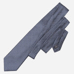Blue Formal Italian Silk Jacquard Tie
