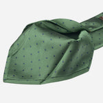Green Italian Silk Tie - Polka Dots