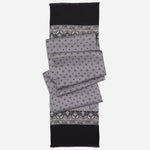 Italian Designer Men's Grey Silk Scarf