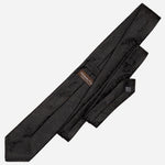 Men's Black Floral Italian Silk Tie