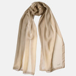 Soft Gold Large Silk Wrap Shawl