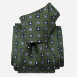 Luxury Green Handmade Italian Silk Tie