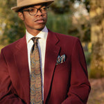 Luxury handmade silk paisley formal tie