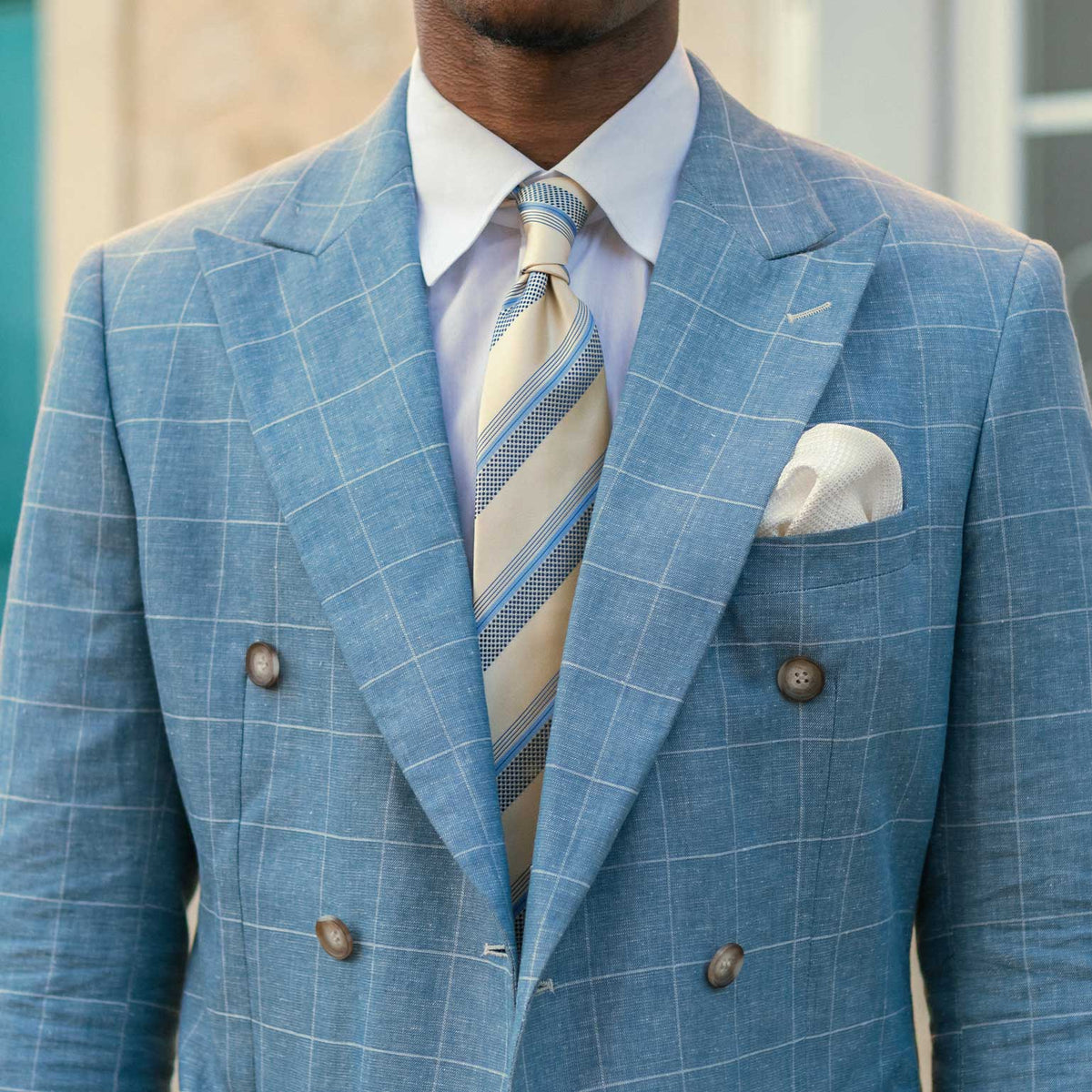 Luxury handmade Italian woven silk tie