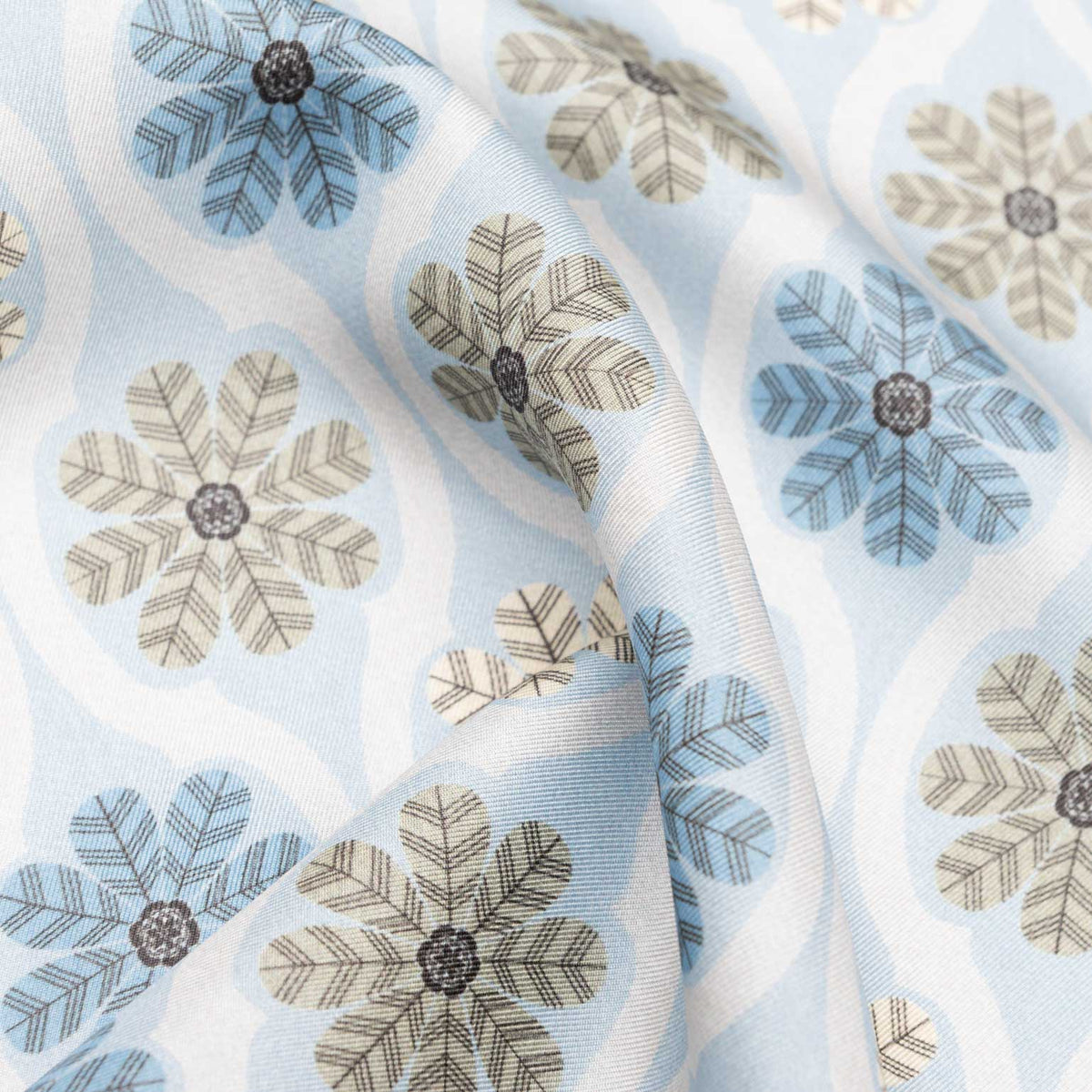 Pale Blue Silk Italian Pocket Square