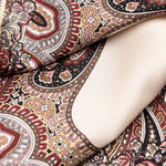 Blush Paisley Silk Italian Pocket Square