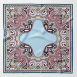 Luxury handmade Italian silk pocket square hand rolled