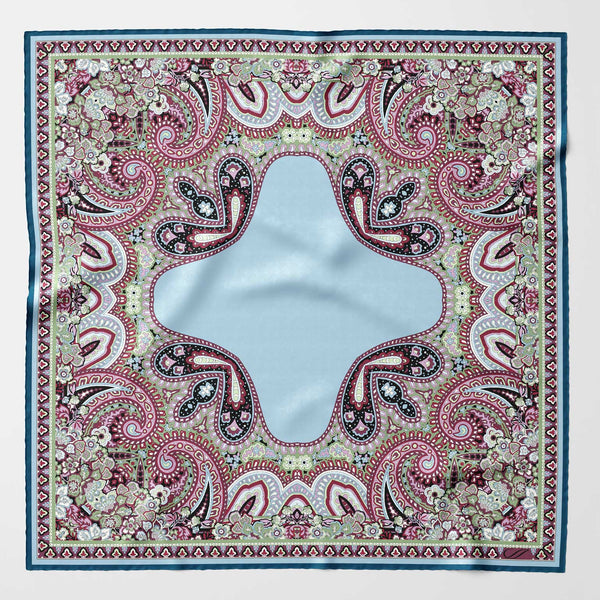 Luxury handmade Italian silk pocket square hand rolled