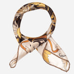 Women's Silk Bandana Autumn Browns