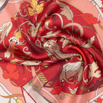 Women's Silk Bandana Berry Red
