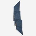 Italian Designer Navy Skinny Silk Scarf