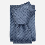 Blue Italian Designer Silk Tie for Men