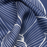 Blue Floral Italian Silk Bandana
