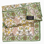 Green & Yellow Silk Italian Pocket Square