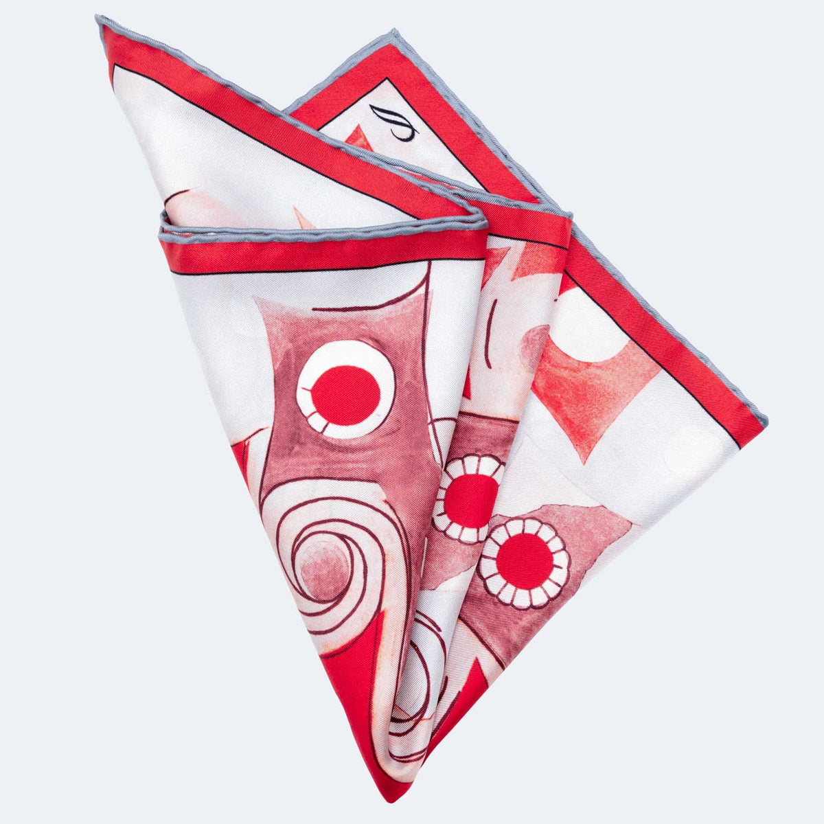 Red Luxury Silk Italian Pocket Square