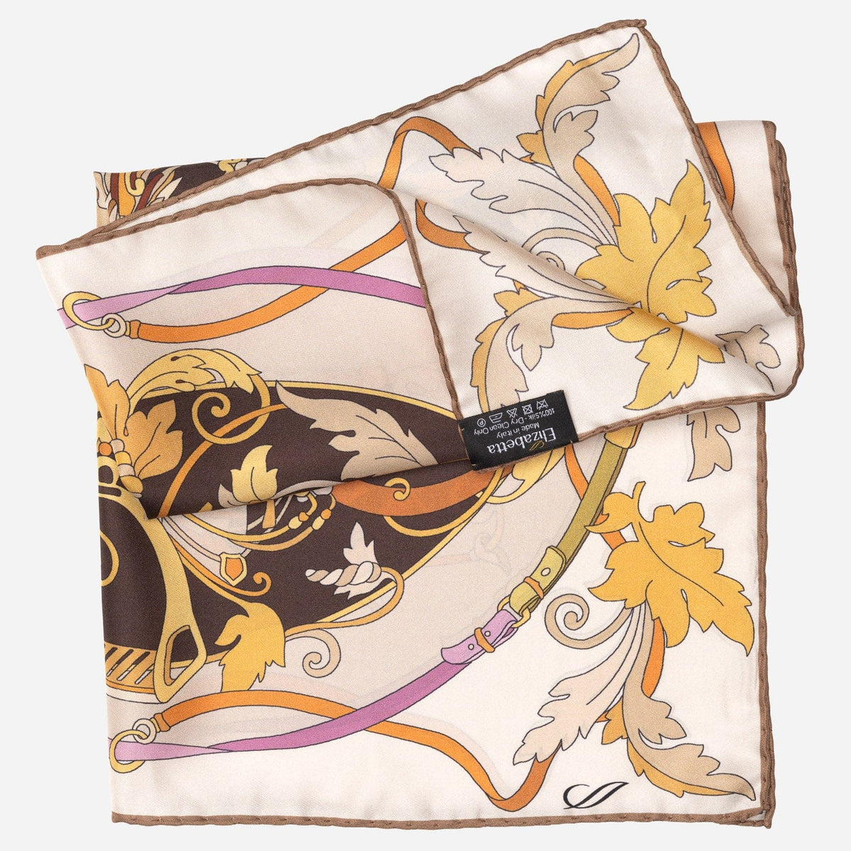 Women's Silk Bandana Autumn Browns