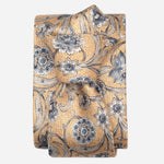 Handmade Italian Silk Tie Yellow Floral