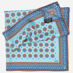 Blue Silk Neckerchief - Made in Italy