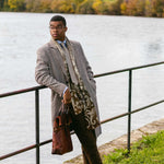 Men's lightweight soft Italian designer wool scarf