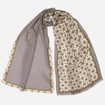 Italian Designer Beige Modal Twill Scarf