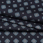 Italian Designer Navy Silk Scarf for Men