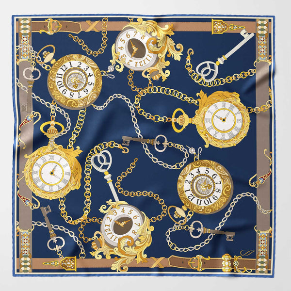luxury-navy-silk-pocket-square