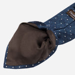 Mattei – Zijden Grenadine stropdas – Blauw