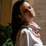 Ladies luxury handmade Italian silk bandana scarf