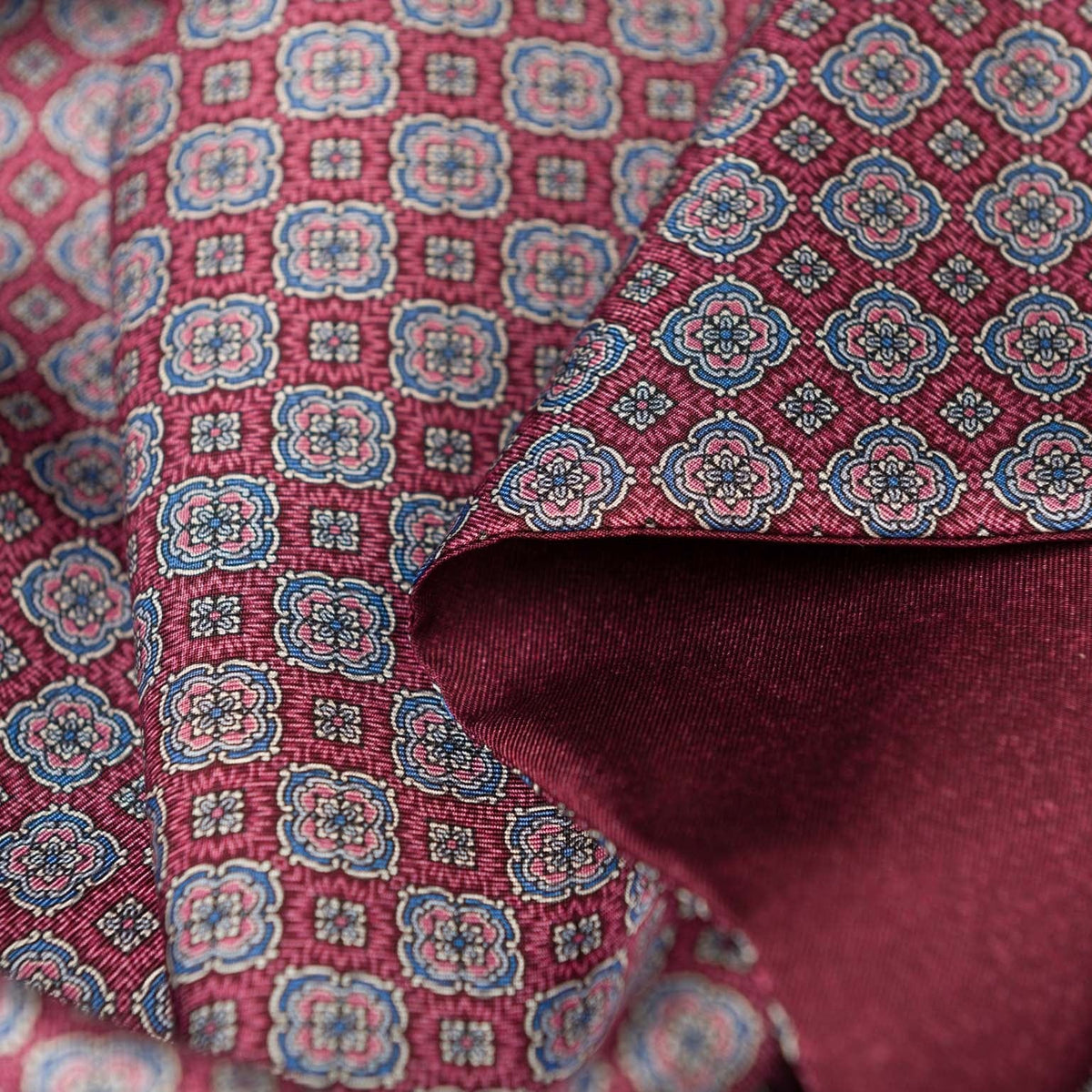 Red Italian Silk Dress Scarf