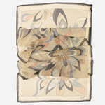 Women's Tan Italian Long Silk Scarf