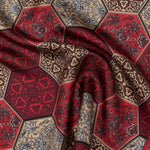 Luxury Italian Red Silk Pocket Square