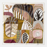 Earth Tones Italian Silk Square Scarf
