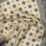 Italian Designer Silk Pocket Square Yellow