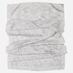 Silver Pearl Floral Silk Evening Shawl