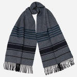 Blue Italian Wool Cashmere Scarf