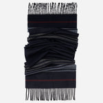 Navy Italian Wool Cashmere Scarf