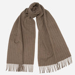 Tan Wool Cashmere Scarf