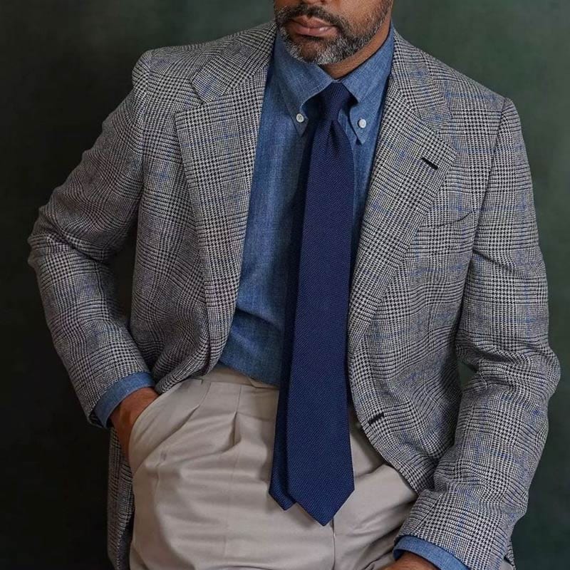 grenadine silk navy blue handmade Italian tie