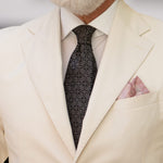 Best luxury black silk handmade necktie for men