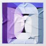Blue Grey Violet Italian Suit Pocket Square