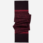 Italian Designer Men's Burgundy Silk Scarf