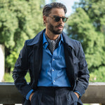 Charcoal Grey Silk Ascot Tie