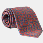 Dark Red Italian Madder Silk Tie
