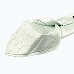 Italian Designer Pale Mint Silk Necktie