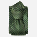 Men's Designer Italian Green Silk Tie
