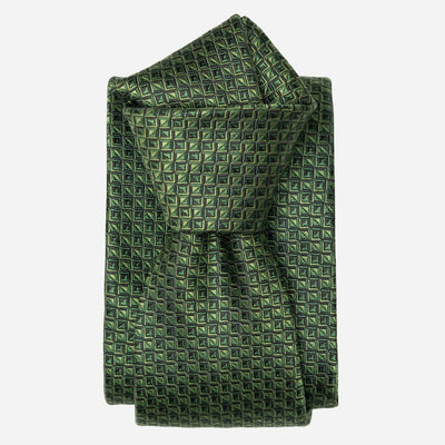 Men's Designer Italian Green Silk Tie